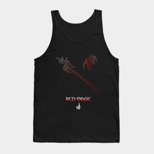 Red mage Fantasy Job Weapon Tank Top